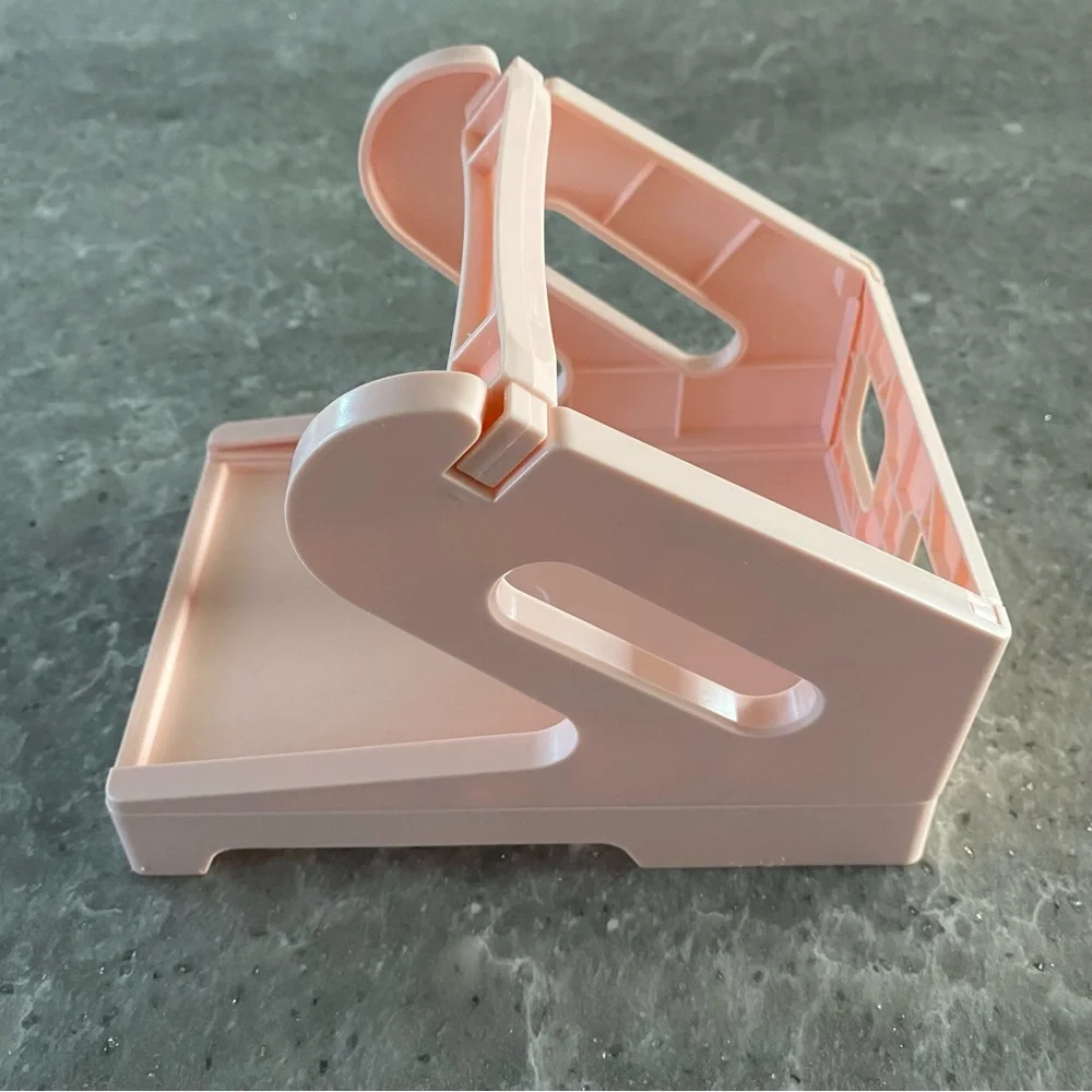 NEW! Shipping Label Holder for Rolls & Fan-Fold Labels Thermal Label Print Pink